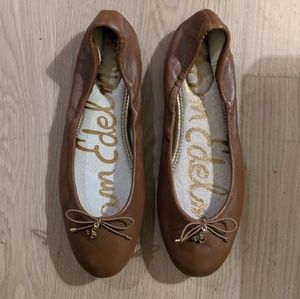 Sam Edelman brown leather flats - size 8.5